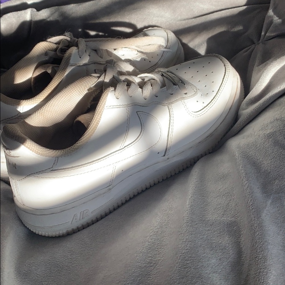 White Nike Air Force 1s